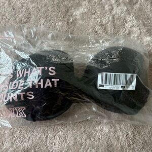 VICTORIA'S SECRET PINK Super Push-Up Bra VS Black 40D